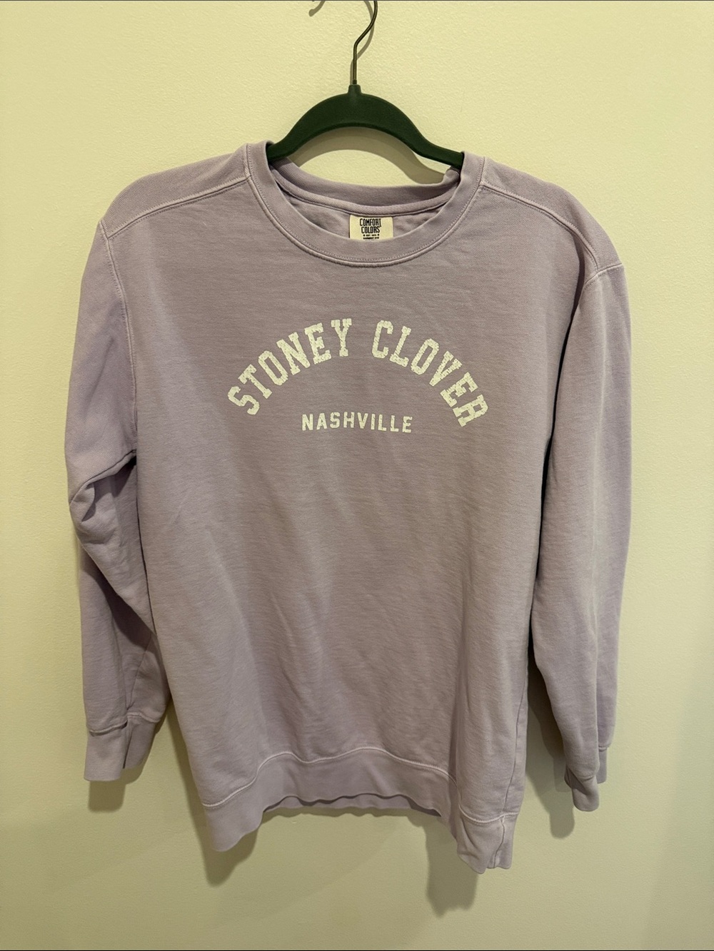 Stoney Clover Lane Soft Lavender Crewneck Pullover size small